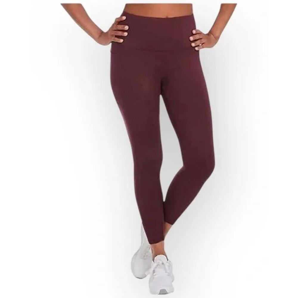 Danskin High Rise‎ Brushed Athletic Leggings -Bright Plum (Size S)